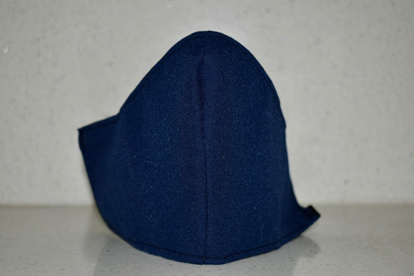 Pent Face Mask , Navy, Washable, Reusable.