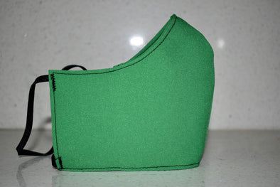 Pent Face Mask , Lime Green, Washable, Reusable.